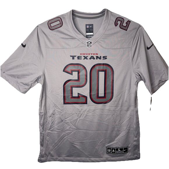 NWT Houston Texans Jersey Nike On Field Justin Reid 20 Size L Grey NFL Football - Picture 1 of 10